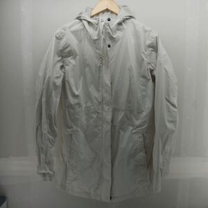 Columbia Womens Green Outdoor Hooded Rain Jacket Zip Front Large Excellent